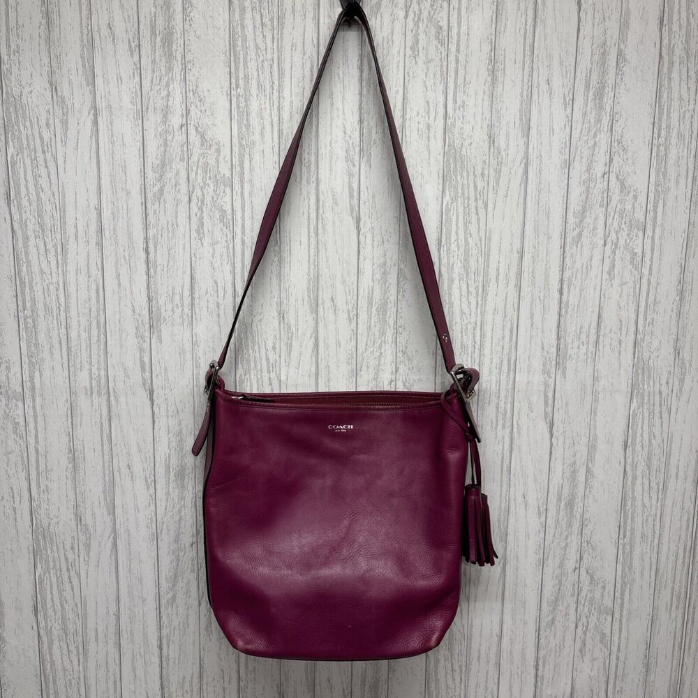 Womens Vintage Coach Legacy Tassel Bag